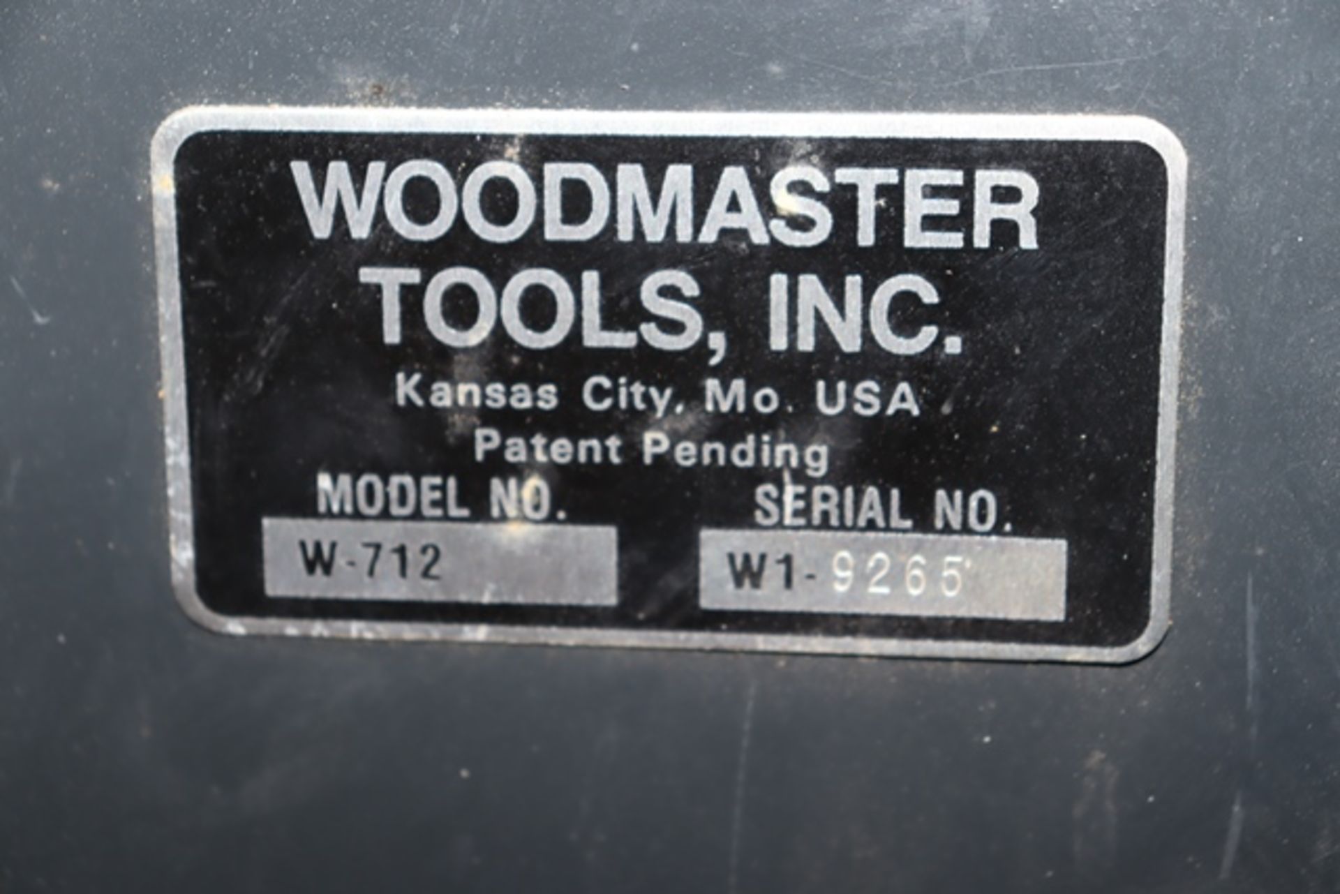 Woodmaster Tools Inc model W-712 planer - top needs bolted back on - Image 5 of 5