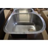 New Blanco 511-750R stainless 20 7/8" x 32.5" under mount reverse bowl sink