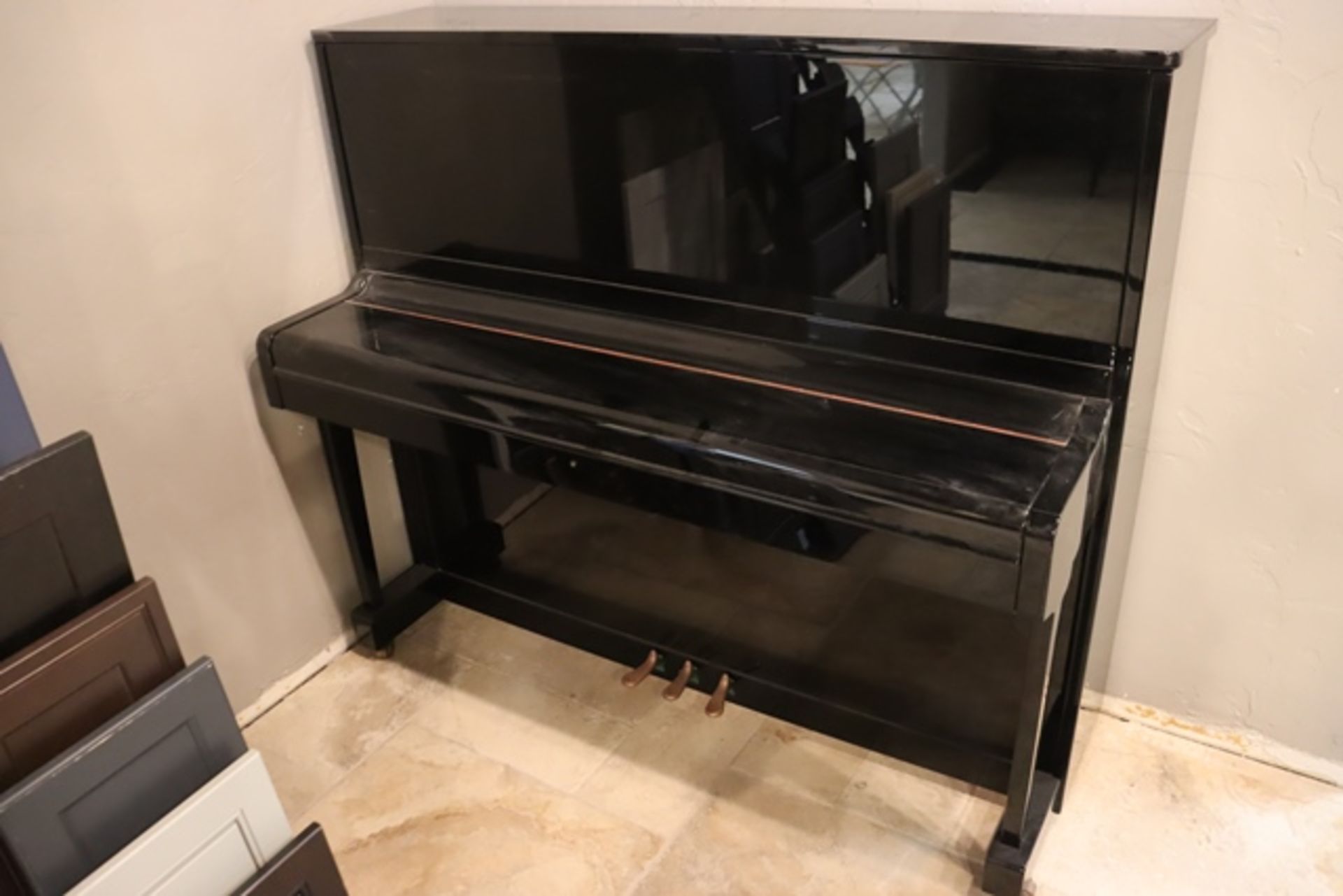 Petroff model 125-1 high gloss upright piano with bench - Opus No. #45 - Image 3 of 10