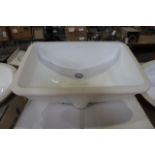 New Kohler 2214-0 white under counter lavatory sink