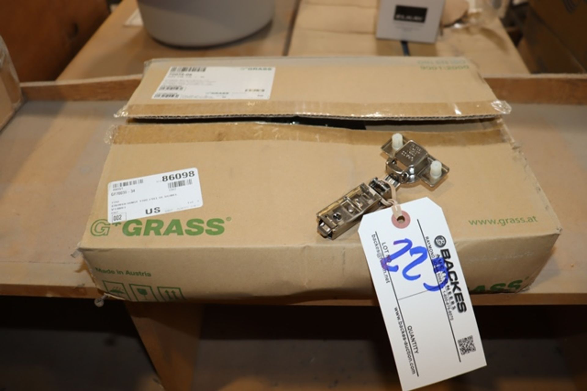 New case of Grass door hinges