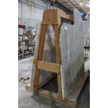 All to go - Solid surface remnants - comes with wood constructed A frame -