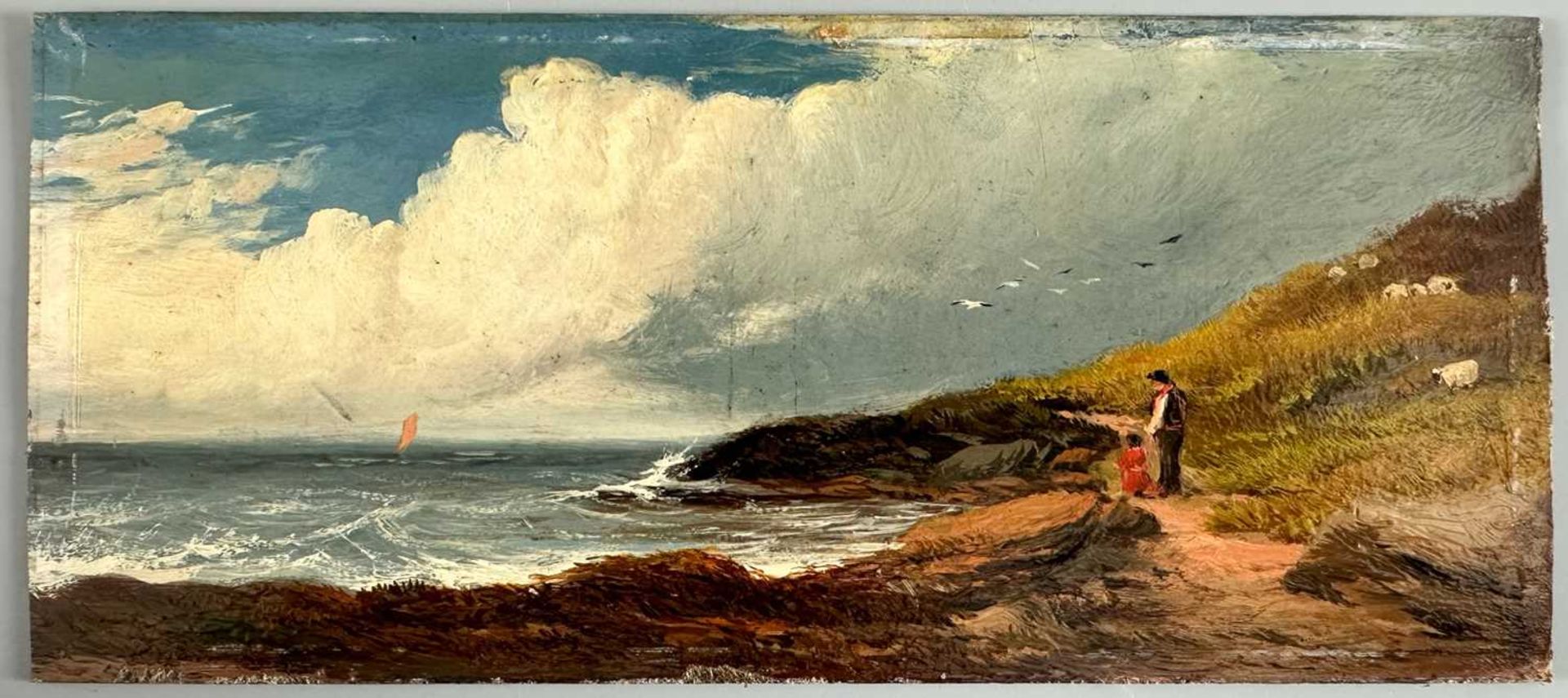 Unidentifizierter Künstler, Ölgemälde maritime Küstenansicht, unbekannt - Bild 3 aus 7