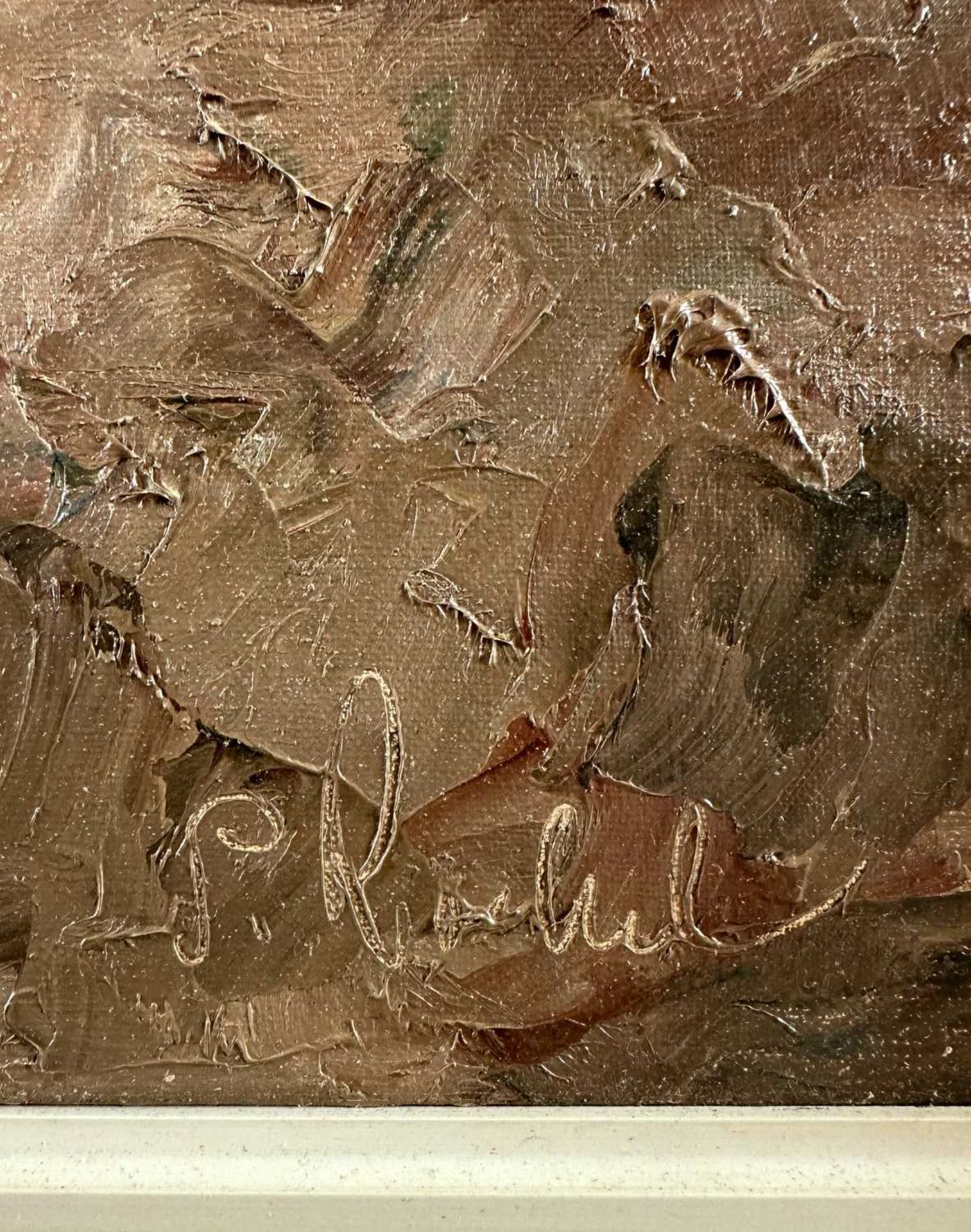 Rochel, Siegfried (1904-1985), Ölgemälde Stillleben Orchideen - Bild 5 aus 6