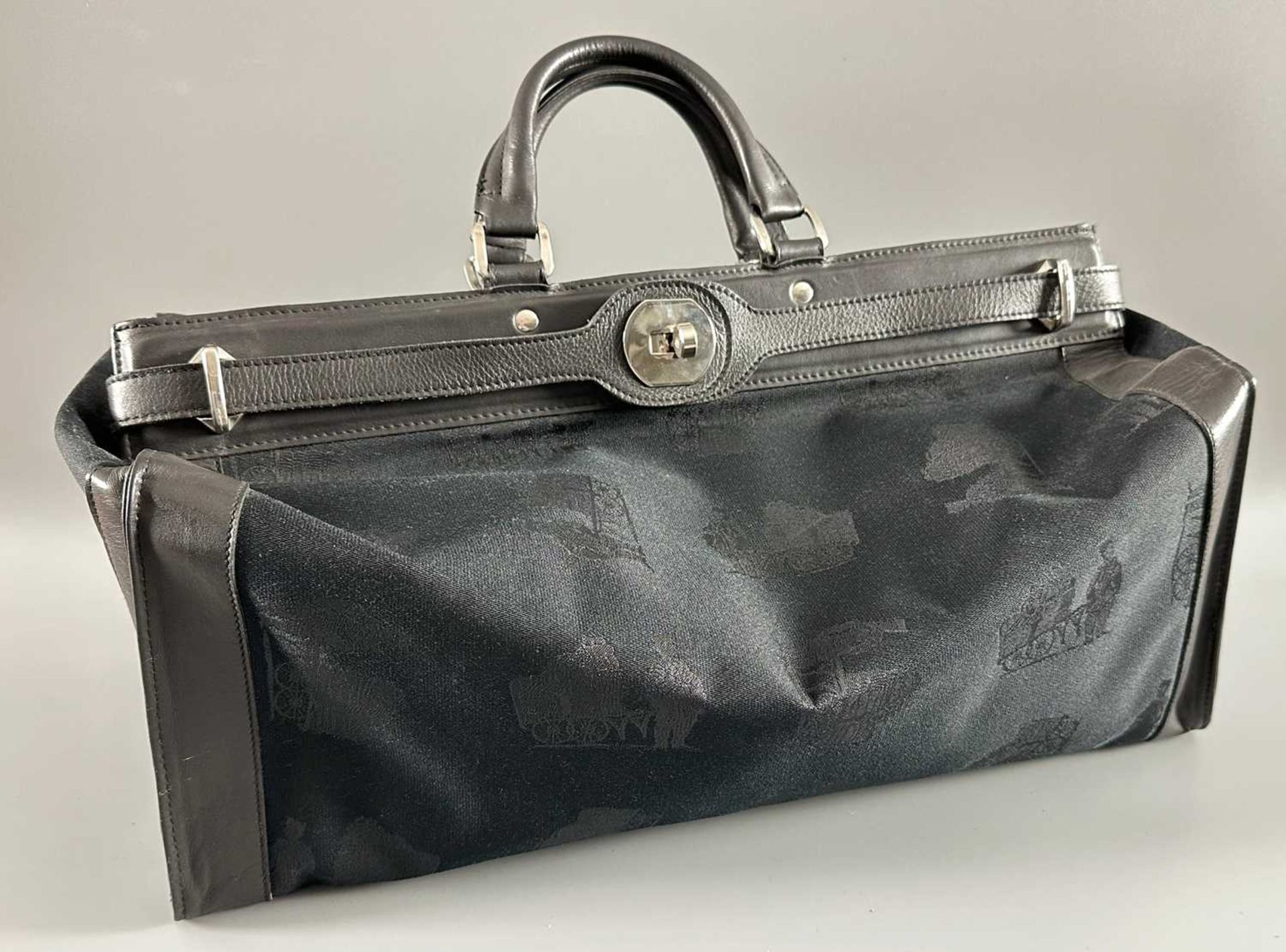 Vintage Reisetasche (oder Handtasche oder Arzttasche), nicht identifizierter Hersteller - Bild 3 aus 12