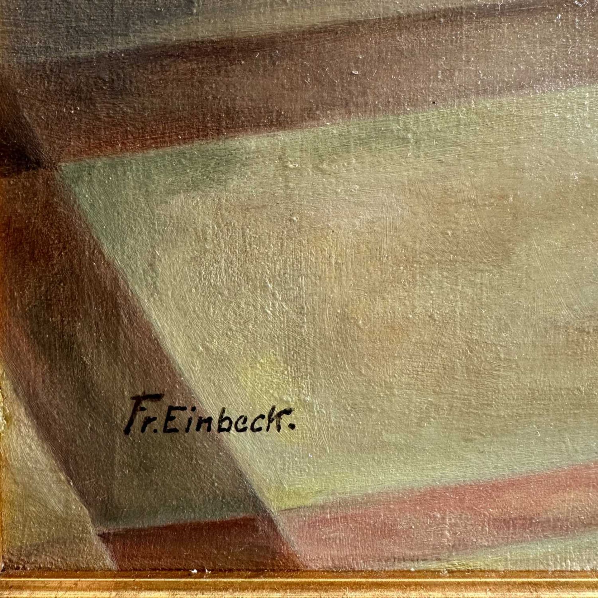 Einbeck, Fritz (tätig um 1944), Ölgemälde Stillleben um 1944, rückseitig Widmung Magdeburg - Bild 5 aus 7