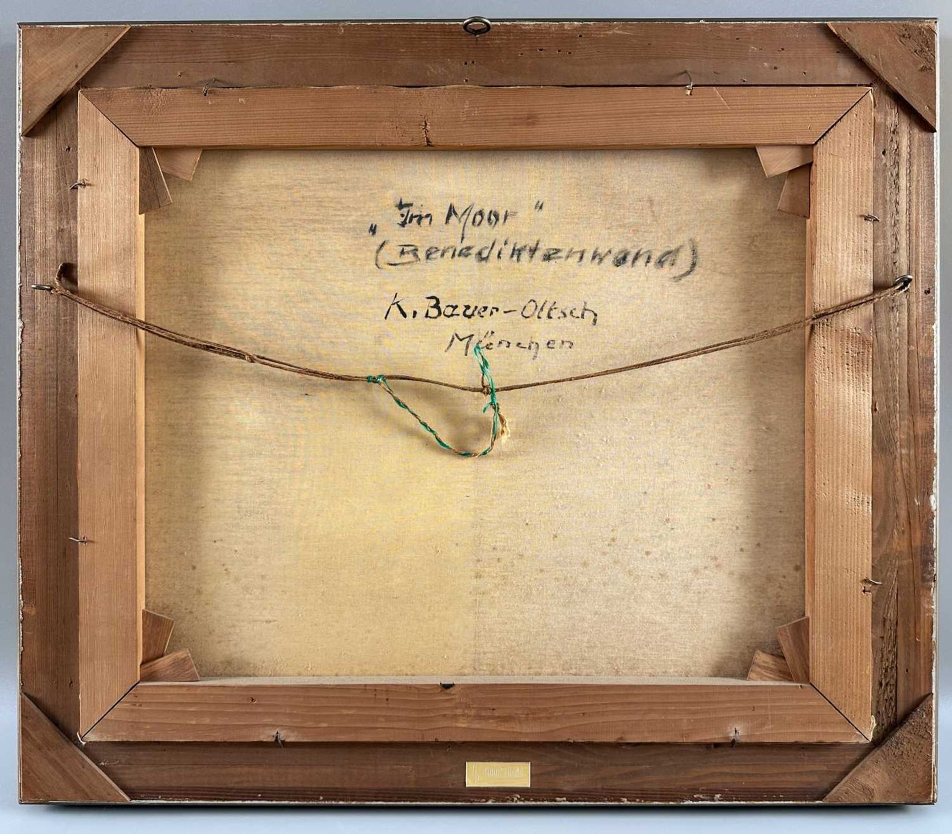 Bauer-Oltsch, Karl Sally (1920-2003), Ölgemälde, Kocheler Moor Benediktenwand - Bild 6 aus 6