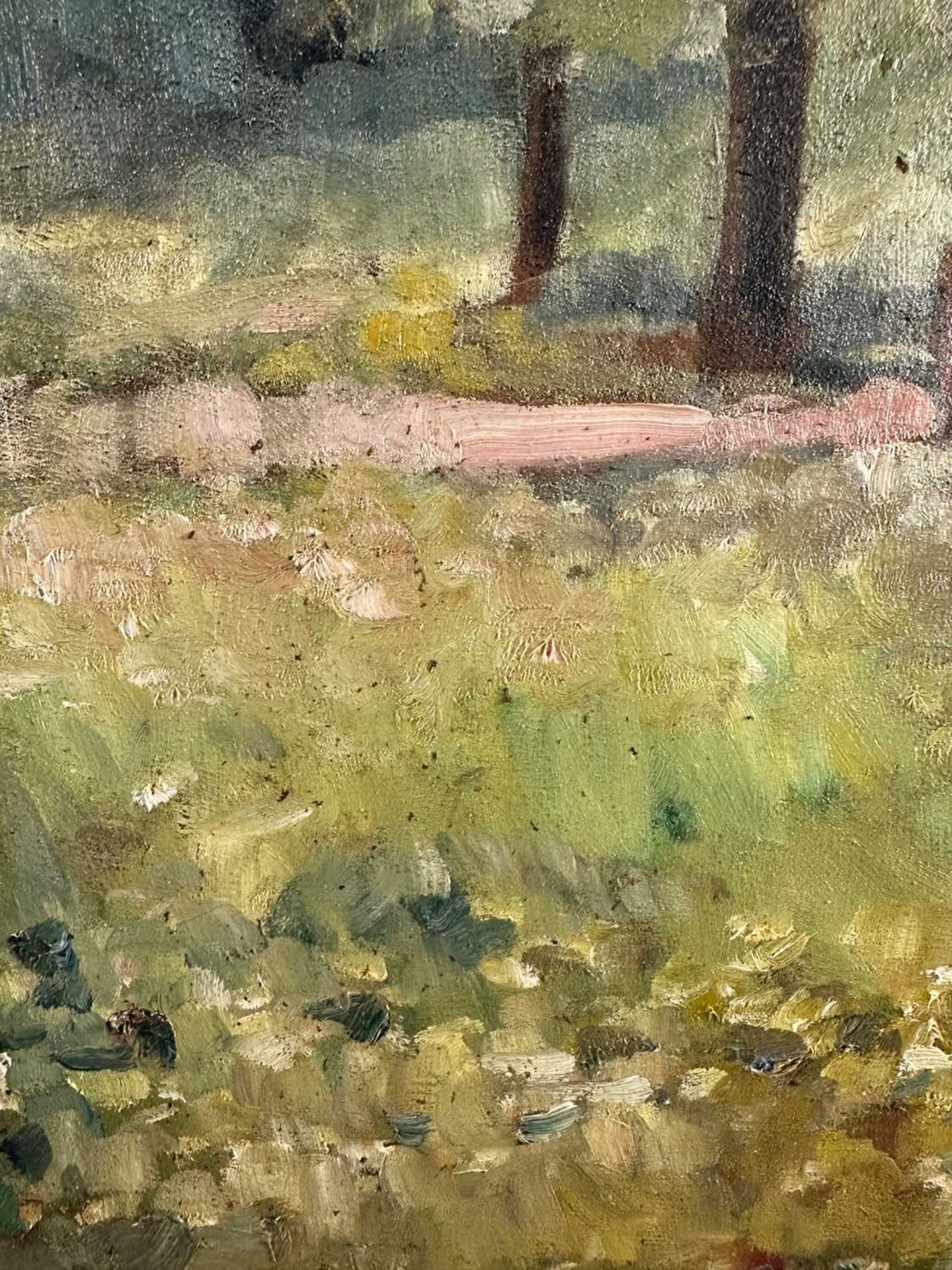 Hallerstede, Ulrich (1899-1968), Ölgemälde Pappeln um 1933 - Bild 3 aus 6