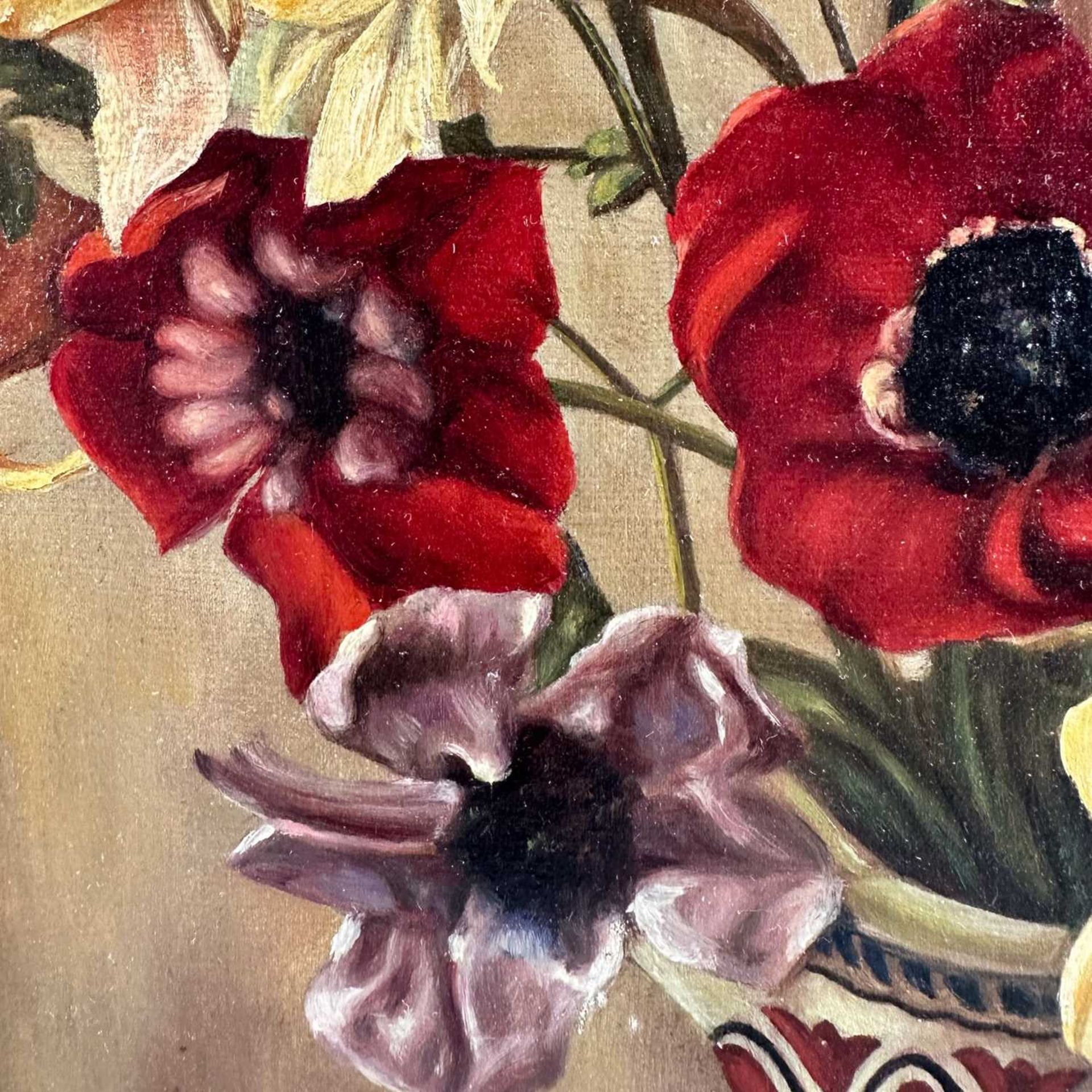 Einbeck, Fritz (tätig um 1944), Ölgemälde Stillleben um 1944, rückseitig Widmung Magdeburg - Bild 4 aus 7