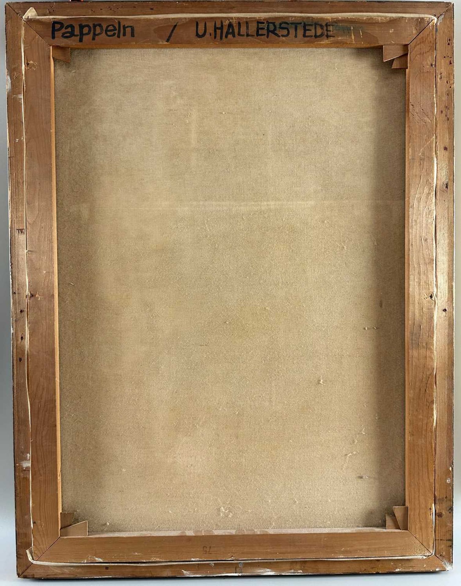 Hallerstede, Ulrich (1899-1968), Ölgemälde Pappeln um 1933 - Bild 5 aus 6