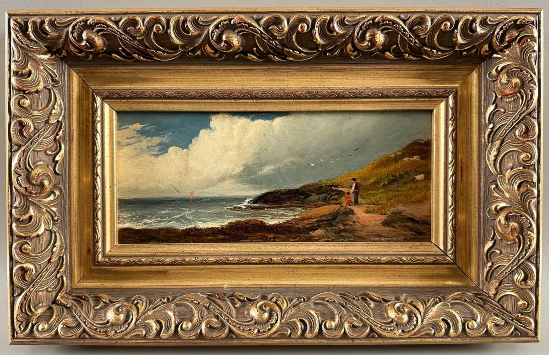 Unidentifizierter Künstler, Ölgemälde maritime Küstenansicht, unbekannt