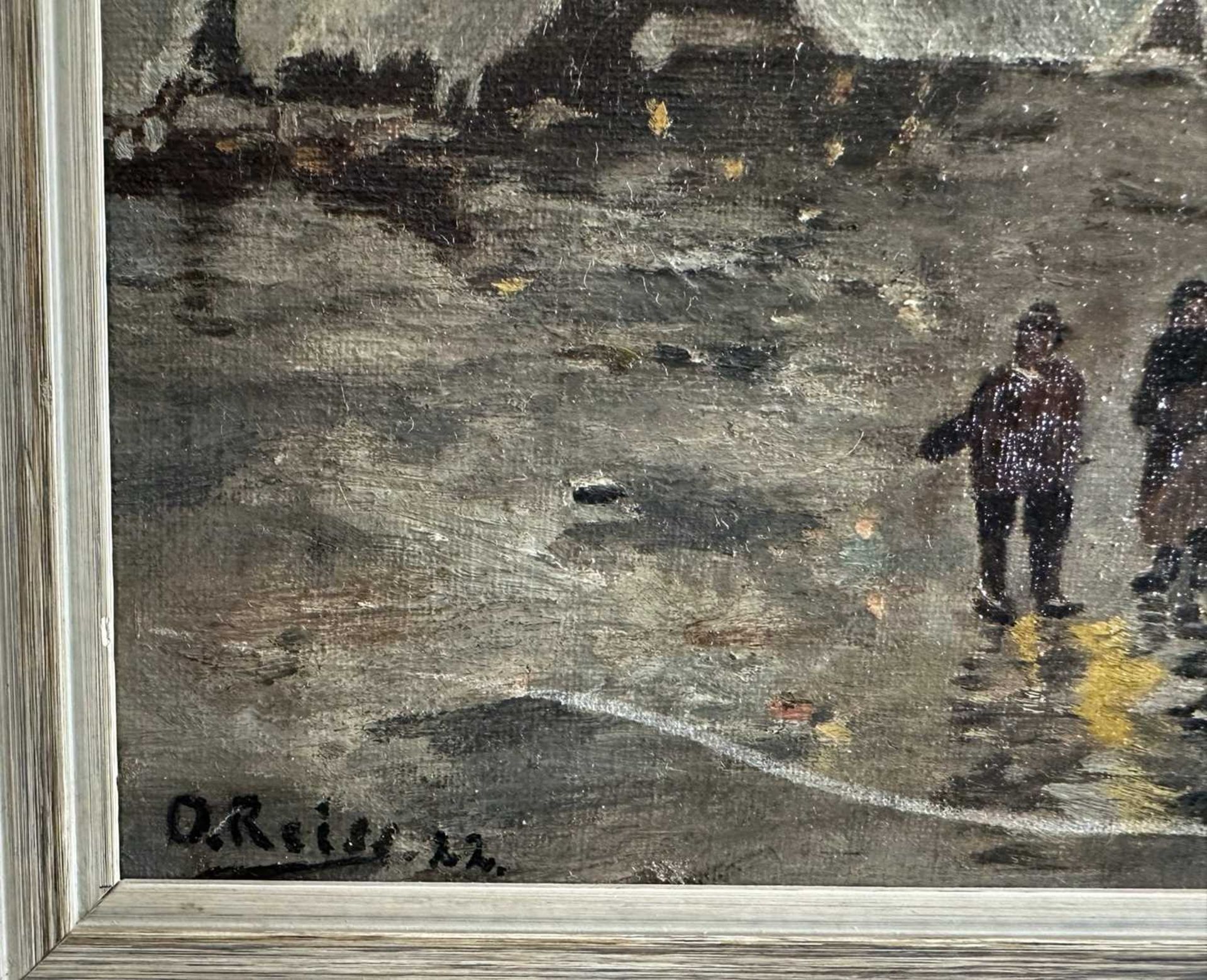 Reiss, O. (tätig um 1922), Konvolut 3 Gemälde Landschaft Stadtansicht um 1922 - Bild 6 aus 9