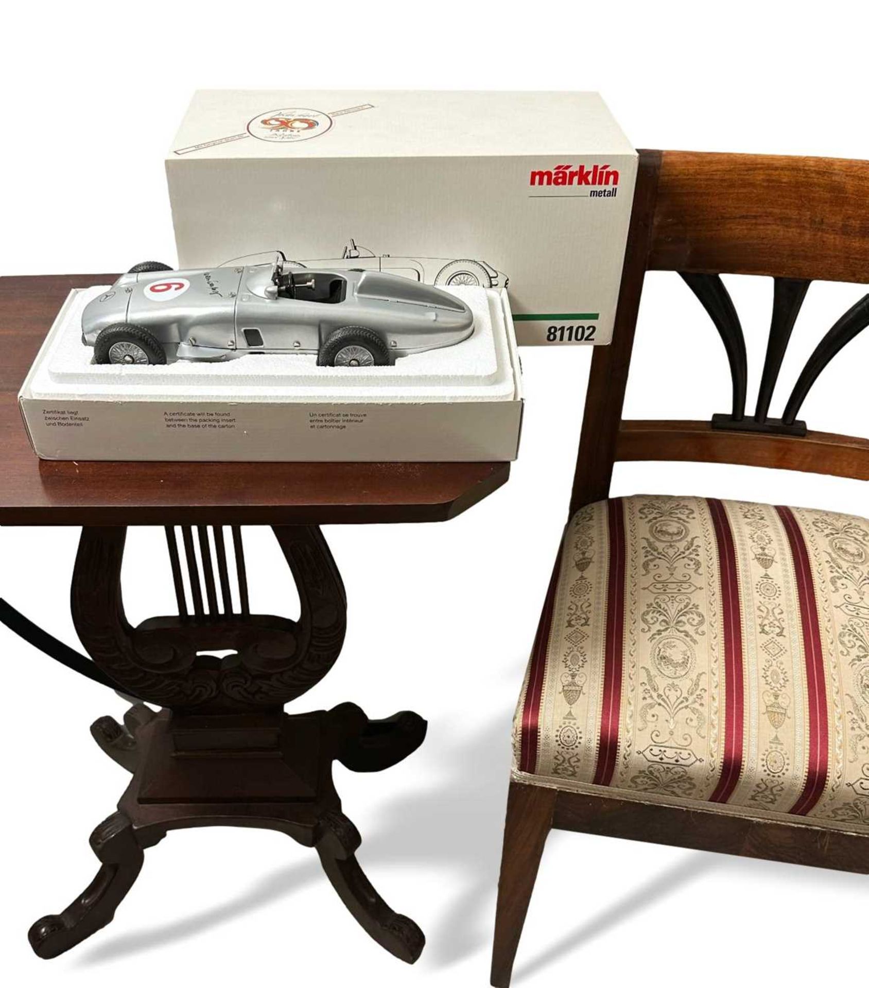 Märklin Metall 81102 Mercedes Silberpfeil W 196 Vedes, mit Originalverpackung und Zertifikat - Bild 2 aus 4