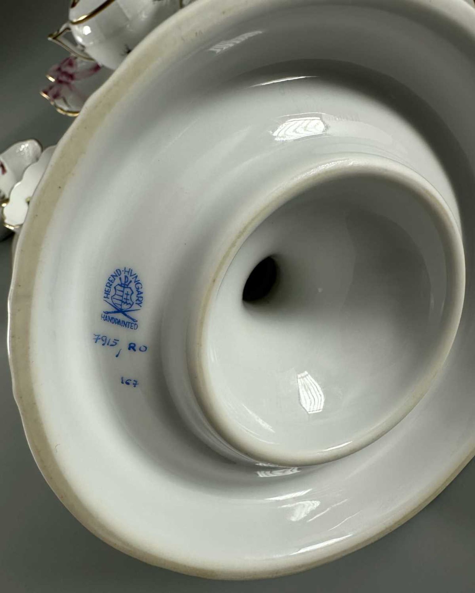 Herend Service, insgesamt 18 Teile, wohl Serie Rothschild, Dekor RO - Bild 5 aus 7