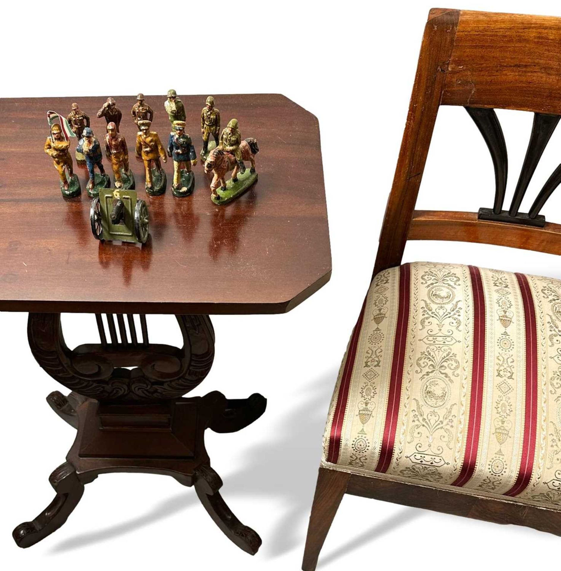 Konvolut alte Masse Soldaten wohl Ungarn, insgesamt 11 Stück, dazu Kanone - Bild 2 aus 7