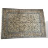 Teppich Keschan Wolle fein, signiert, ca. 410cm x 282cm