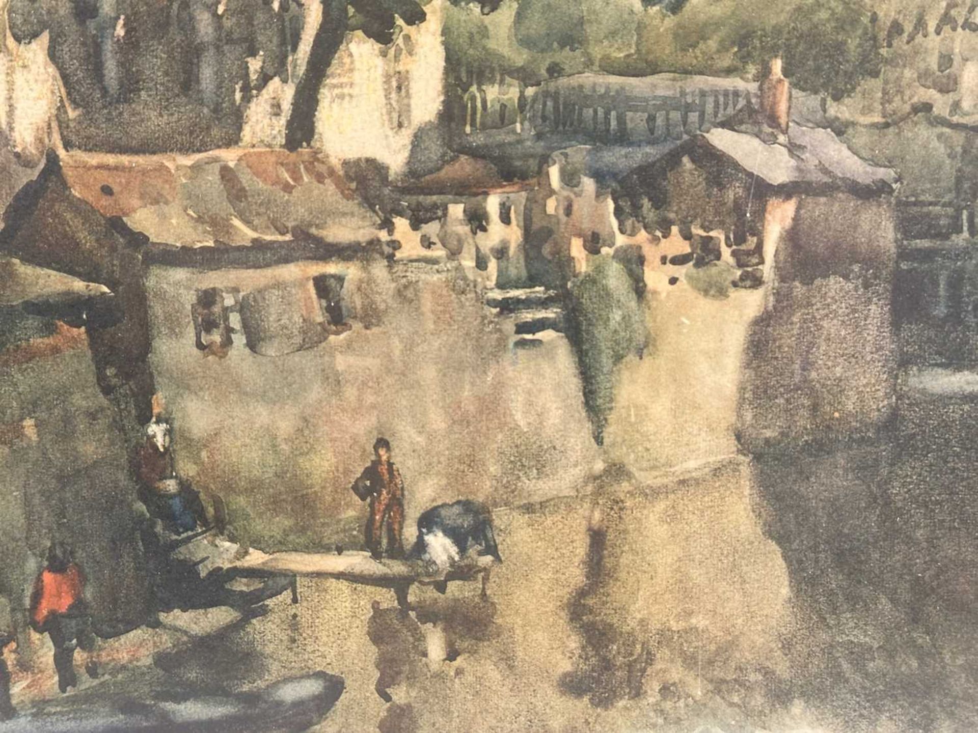Zeyer, Jan Angelo (1878-1945), Aquarell, Čertovka Kanal in Prag Moldau - Bild 4 aus 7