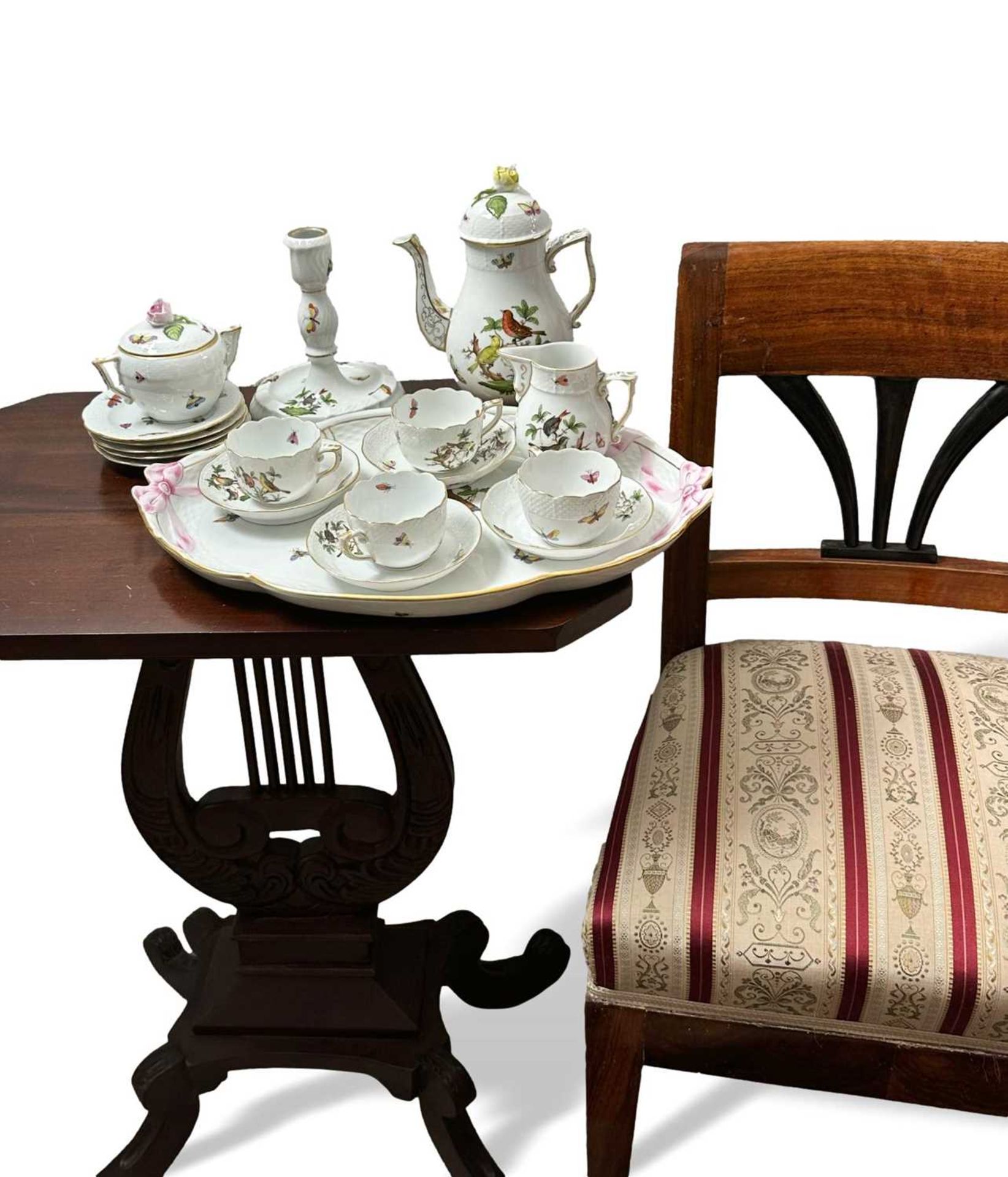 Herend Service, insgesamt 18 Teile, wohl Serie Rothschild, Dekor RO - Bild 2 aus 7