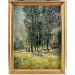 Hallerstede, Ulrich (1899-1968), Ölgemälde Pappeln um 1933