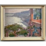 Neubertová, Maryša (1899-1976), Ölgemälde, Taormina Sizilien Italien, Blick aufs Meer