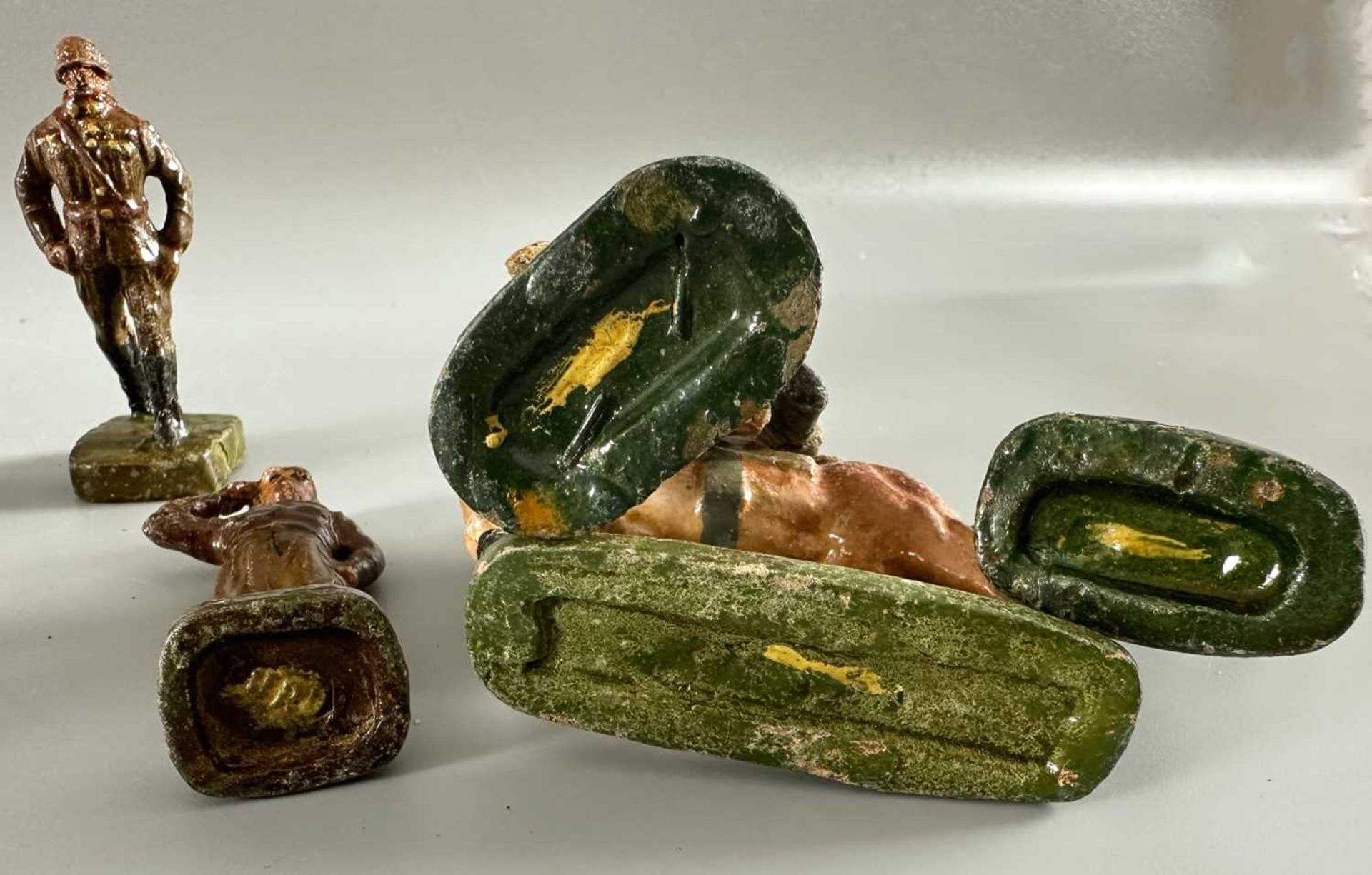 Konvolut alte Masse Soldaten wohl Ungarn, insgesamt 11 Stück, dazu Kanone - Bild 6 aus 7