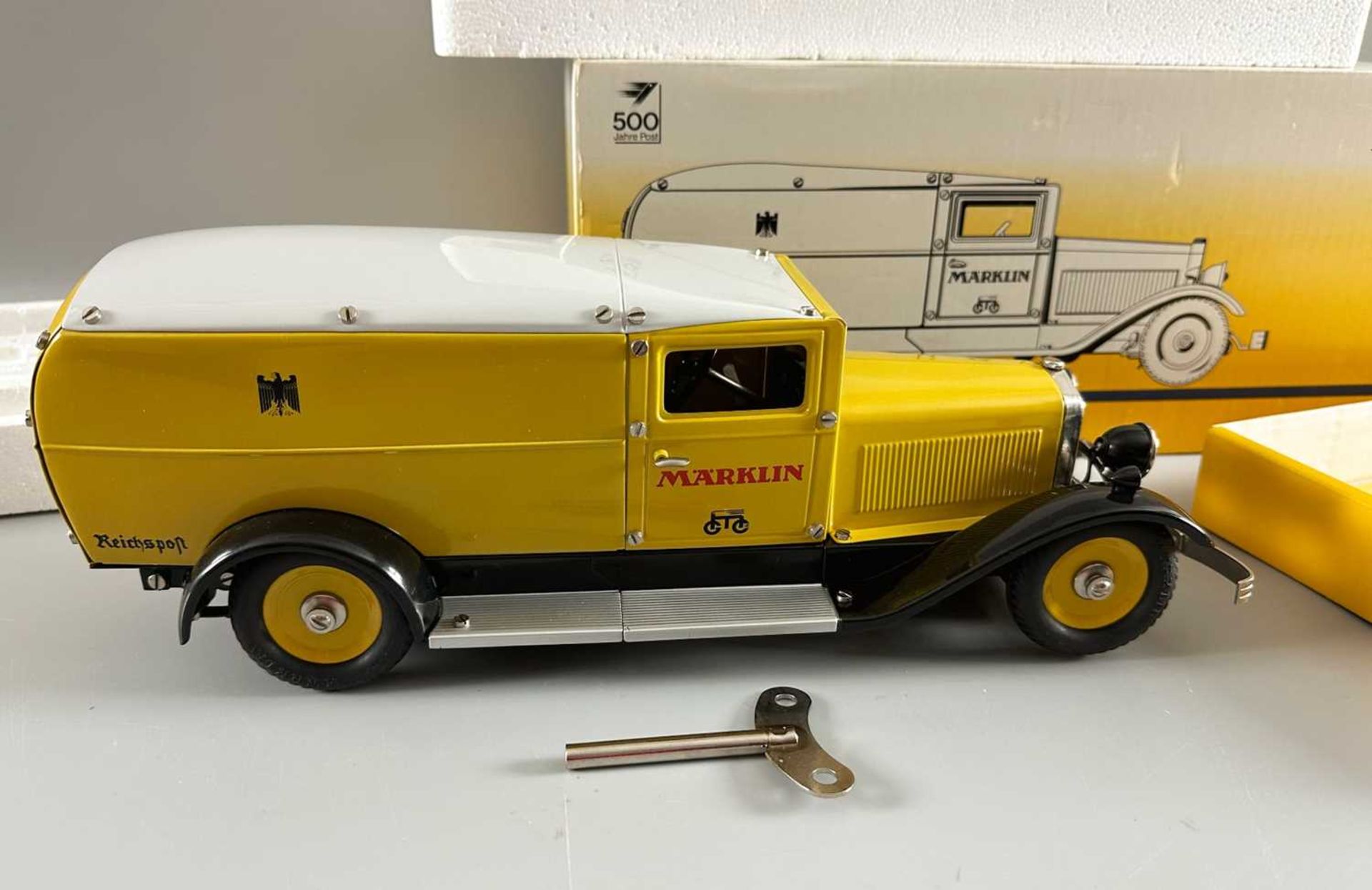 Märklin Metall 1990 70-01 Post Paketauto Reichspost, mit Originalverpackung und Zertifikat