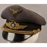 Visor cap for Luftwaffe generals