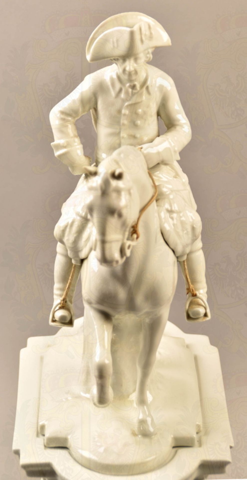 Porcelain equestrian statuette Frederick the Great - Image 2 of 6