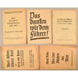5 Kleinschriften Adolf Hitler 1932-1938