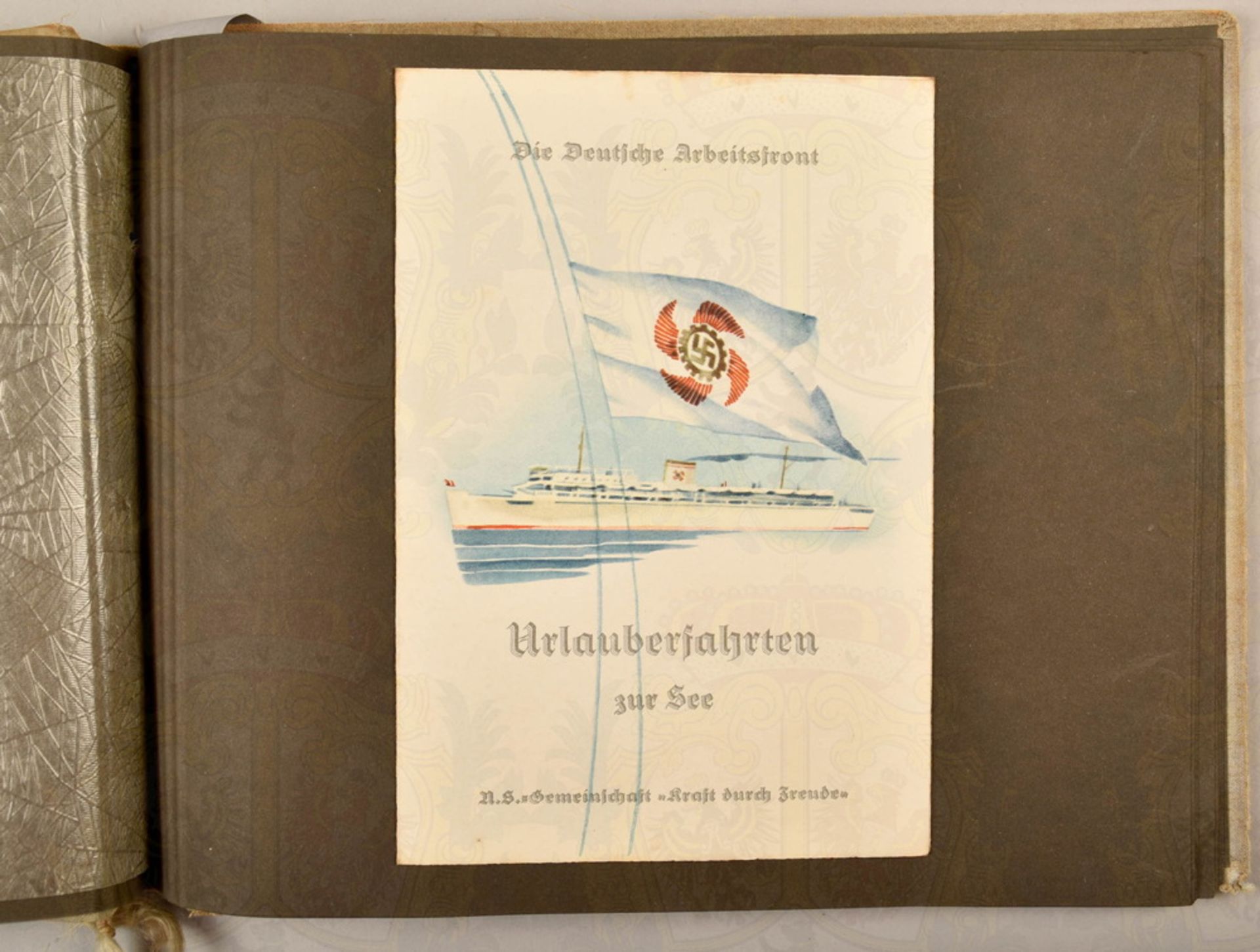 KdF-Fotoalbum Italienfahrt Motorschiff Wilhelm Gustloff, Nov. 1938, mit ...