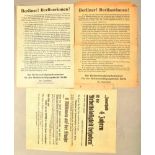 3 leaflets Third Reich 1933/1944
