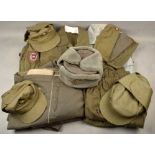 Collection of uniform pieces GDR Army and GDR civil defense