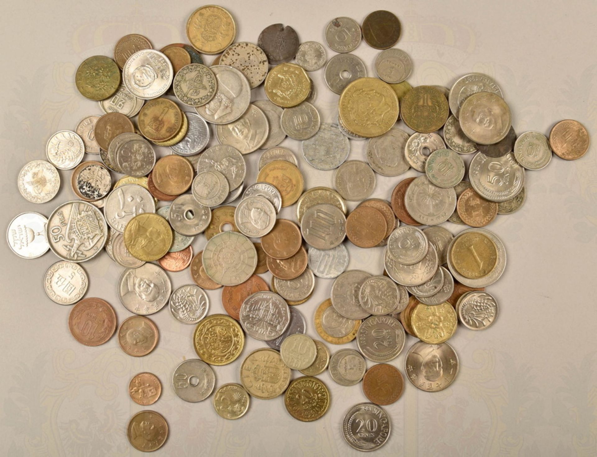 130 international coins 1909-1994