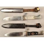 2 Hitler Youth knife/1 with maker RZM M7/29