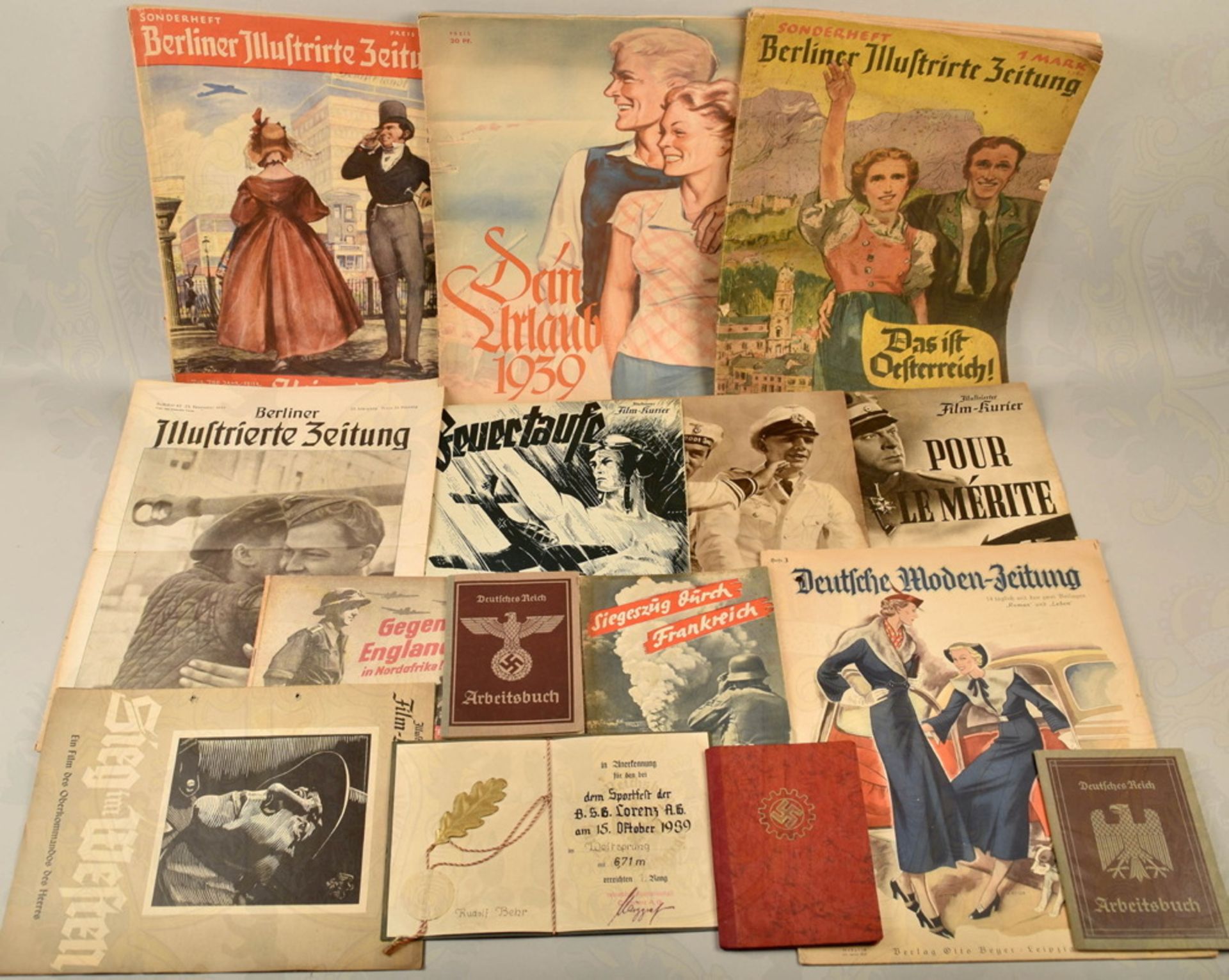 Collection of Third Reich and wartime newspapers/documents - Image 2 of 3