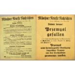 12 Wandanschläge Münchner Neueste Nachrichten 1915