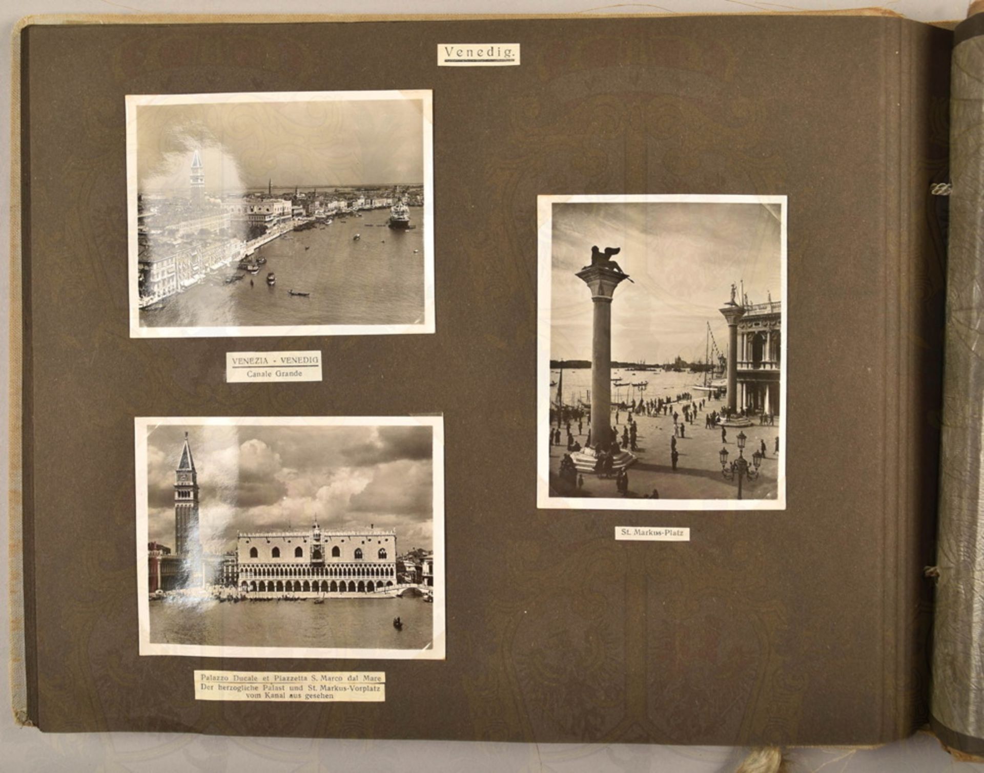 KdF-Fotoalbum Italienfahrt Motorschiff Wilhelm Gustloff, Nov. 1938, mit ...