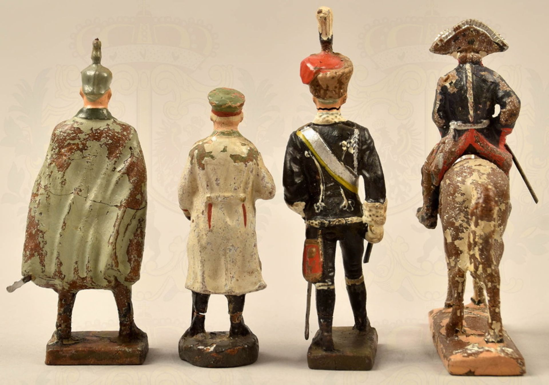 4 toy figures German military commanders - Image 2 of 2