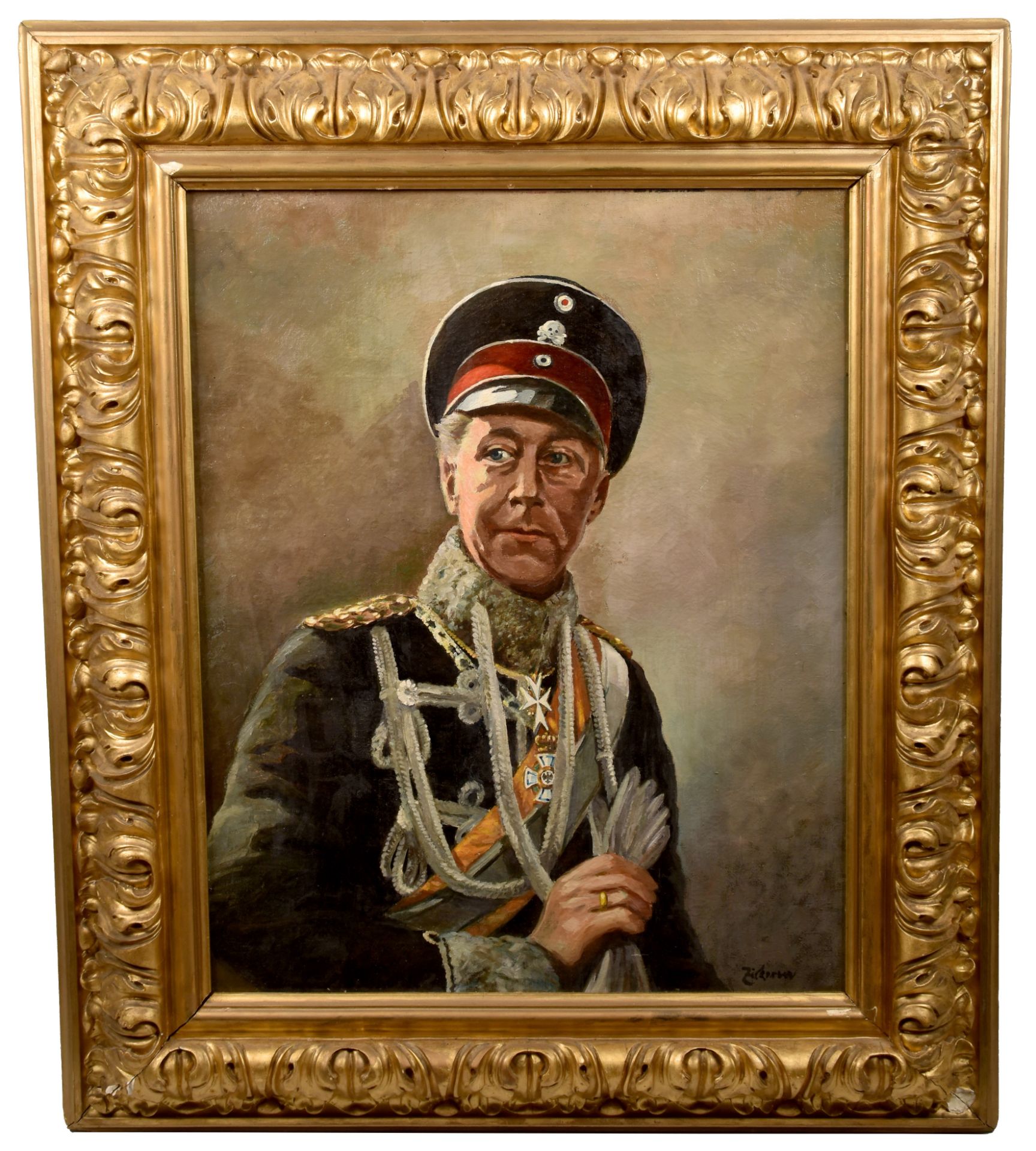 Portrait Kronprinz Wilhelm von Preussen 1. Leib-Husaren-Regiment