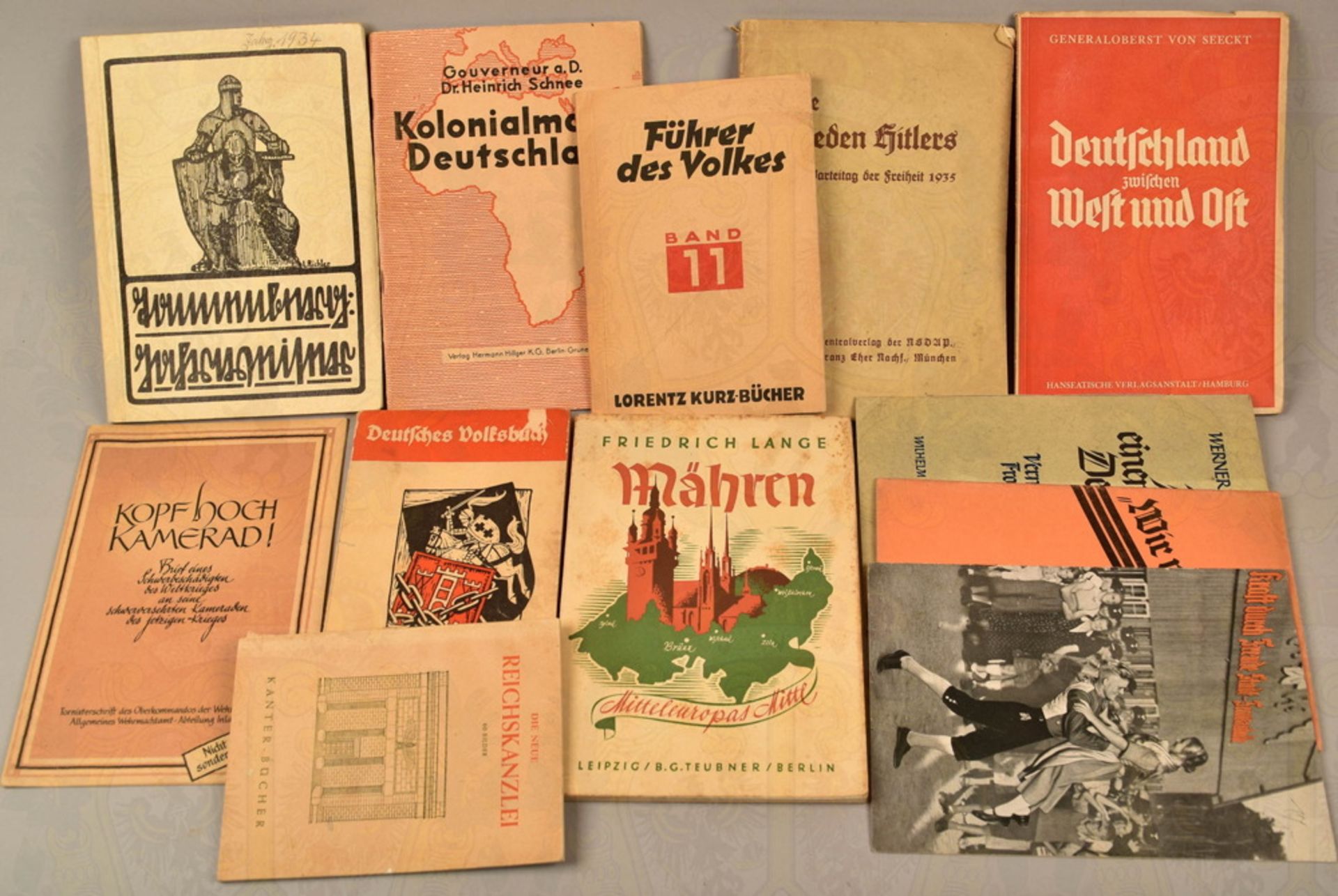 12 politische Kleinschriften Drittes Reich 1933-1942