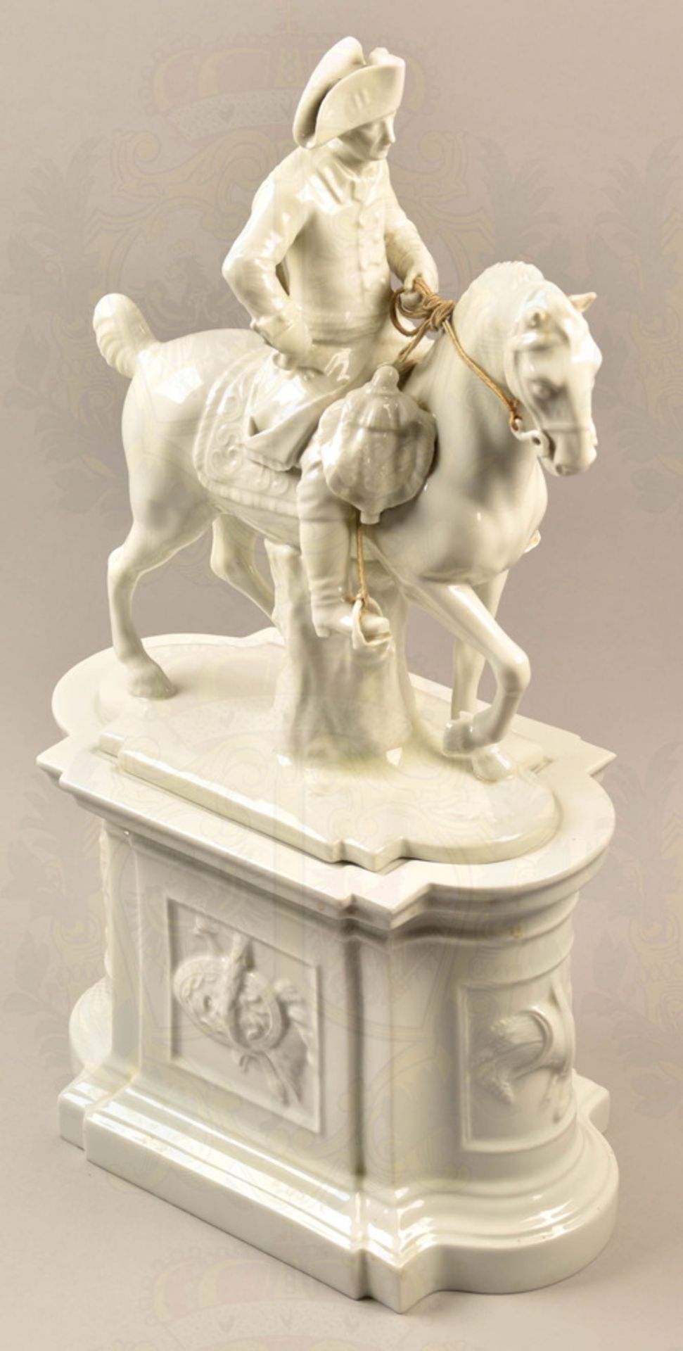 Porcelain equestrian statuette Frederick the Great