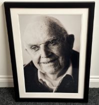 Framed portrait Photograph of Cyril Simms. Overall size including frame 76cm x 56cm. This is his