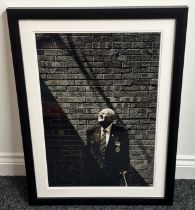 Framed Portrait Photograph of Bill Ruth. Overall size including frame 76cm x 56cm. This is his