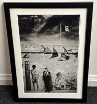 Framed Portrait Photograph of Alan Gullis. Overall size including frame 76cm x 56cm. This is his