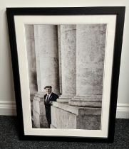 Framed Photograph of Normandy Veteran Lance Rooke. Overall size including frame 76cm x 56cm. This is