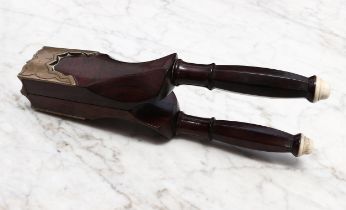 A 19th century American brass mounted rosewood lever-action lemon squeezer, by Will & Finck, San