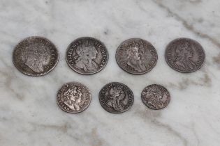 Coins - A set of William III (1689-1702) silver Maundy money, 1698, 4D, 3D, 2D and 1D; William and