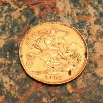 Coins - George V half sovereign, 1911