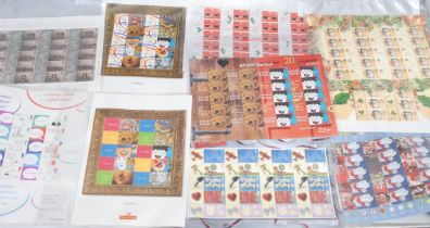 Stamps - collection of GB smilers label sheets x 10, SG: LS1 - LS10 f/v £145