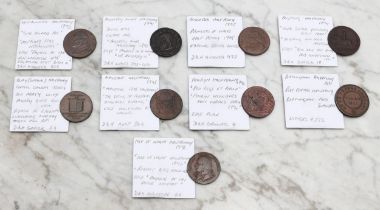 Tokens - Isle of White halfpenny, 1792, Robert Bird Wilkins, edge - payable at his Office Newport (